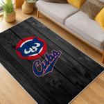 mlb chicago cubs area rug non slip baseball carpet home decor gift idea for fans living room cac165