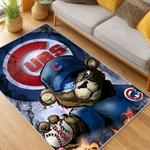 mlb chicago cubs area rug non slip baseball carpet home decor gift idea for fans living room cac172