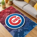 mlb chicago cubs area rug non slip baseball carpet home decor gift idea for fans living room cac174