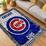 mlb chicago cubs area rug non slip baseball carpet home decor gift idea for fans living room cac180