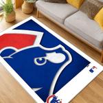mlb chicago cubs area rug non slip baseball carpet home decor gift idea for fans living room cac182
