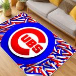 mlb chicago cubs area rug non slip baseball carpet home decor gift idea for fans living room cac193