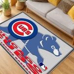 mlb chicago cubs area rug non slip baseball carpet home decor gift idea for fans living room cac195