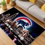 mlb chicago cubs area rug non slip baseball carpet home decor gift idea for fans living room cac199
