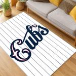 mlb chicago cubs area rug non slip baseball carpet home decor gift idea for fans living room cac35