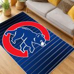 mlb chicago cubs area rug non slip baseball carpet home decor gift idea for fans living room cac38