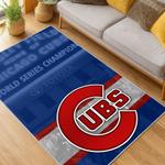 mlb chicago cubs area rug non slip baseball carpet home decor gift idea for fans living room cac41