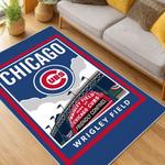 mlb chicago cubs area rug non slip baseball carpet home decor gift idea for fans living room cac44