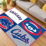 mlb chicago cubs area rug non slip baseball carpet home decor gift idea for fans living room cac54