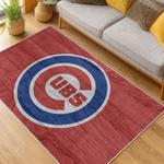 mlb chicago cubs area rug non slip baseball carpet home decor gift idea for fans living room cac58