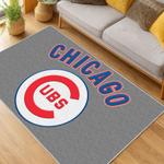 mlb chicago cubs area rug non slip baseball carpet home decor gift idea for fans living room cac67