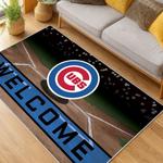 mlb chicago cubs area rug non slip baseball carpet home decor gift idea for fans living room cac77
