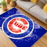 mlb chicago cubs area rug non slip baseball carpet home decor gift idea for fans living room cac85