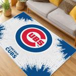 mlb chicago cubs area rug non slip baseball carpet home decor gift idea for fans living room cac86