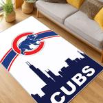 mlb chicago cubs area rug non slip baseball carpet home decor gift idea for fans living room cac93