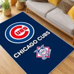mlb chicago cubs area rug non slip baseball carpet home decor gift idea for fans living room cac95
