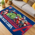 mlb chicago cubs area rug non slip baseball carpet home decor gift idea for fans living room cac96