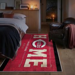 mlb cincinnati reds area rug non slip baseball carpet home decor gift idea for fans bedroom cr103