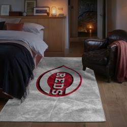 mlb cincinnati reds area rug non slip baseball carpet home decor gift idea for fans bedroom cr11