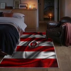mlb cincinnati reds area rug non slip baseball carpet home decor gift idea for fans bedroom cr115