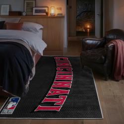 mlb cincinnati reds area rug non slip baseball carpet home decor gift idea for fans bedroom cr117