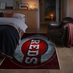 mlb cincinnati reds area rug non slip baseball carpet home decor gift idea for fans bedroom cr119