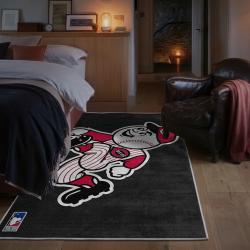 mlb cincinnati reds area rug non slip baseball carpet home decor gift idea for fans bedroom cr135