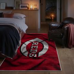mlb cincinnati reds area rug non slip baseball carpet home decor gift idea for fans bedroom cr140