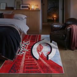 mlb cincinnati reds area rug non slip baseball carpet home decor gift idea for fans bedroom cr154