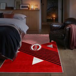 mlb cincinnati reds area rug non slip baseball carpet home decor gift idea for fans bedroom cr157