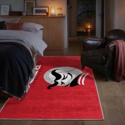 mlb cincinnati reds area rug non slip baseball carpet home decor gift idea for fans bedroom cr158