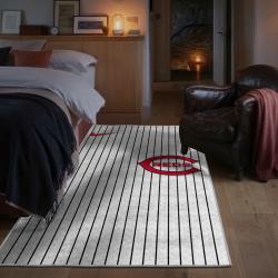 mlb cincinnati reds area rug non slip baseball carpet home decor gift idea for fans bedroom cr159