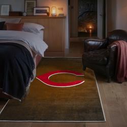 mlb cincinnati reds area rug non slip baseball carpet home decor gift idea for fans bedroom cr160