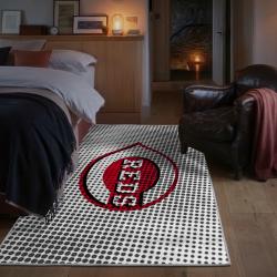 mlb cincinnati reds area rug non slip baseball carpet home decor gift idea for fans bedroom cr172