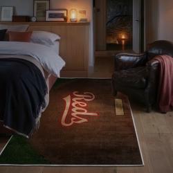 mlb cincinnati reds area rug non slip baseball carpet home decor gift idea for fans bedroom cr178