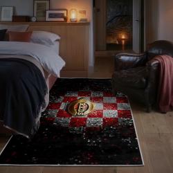 mlb cincinnati reds area rug non slip baseball carpet home decor gift idea for fans bedroom cr191