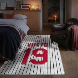 mlb cincinnati reds area rug non slip baseball carpet home decor gift idea for fans bedroom cr192