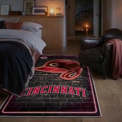 mlb cincinnati reds area rug non slip baseball carpet home decor gift idea for fans bedroom cr42