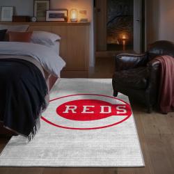 mlb cincinnati reds area rug non slip baseball carpet home decor gift idea for fans bedroom cr62