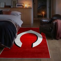 mlb cincinnati reds area rug non slip baseball carpet home decor gift idea for fans bedroom cr66