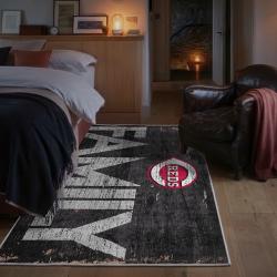 mlb cincinnati reds area rug non slip baseball carpet home decor gift idea for fans bedroom cr73