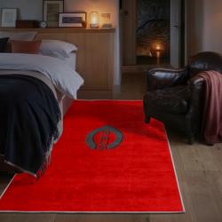 mlb cincinnati reds area rug non slip baseball carpet home decor gift idea for fans bedroom cr85