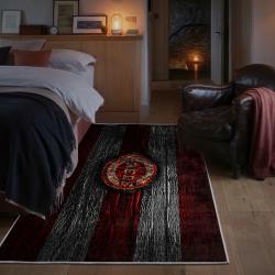mlb cincinnati reds area rug non slip baseball carpet home decor gift idea for fans bedroom cr88