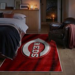 mlb cincinnati reds area rug non slip baseball carpet home decor gift idea for fans bedroom cr97