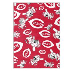 mlb cincinnati reds area rug non slip baseball carpet home decor gift idea for fans cr1
