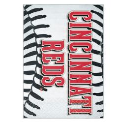 mlb cincinnati reds area rug non slip baseball carpet home decor gift idea for fans cr111