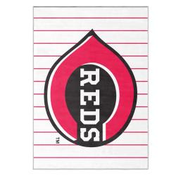 mlb cincinnati reds area rug non slip baseball carpet home decor gift idea for fans cr12
