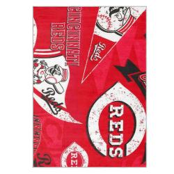 mlb cincinnati reds area rug non slip baseball carpet home decor gift idea for fans cr122