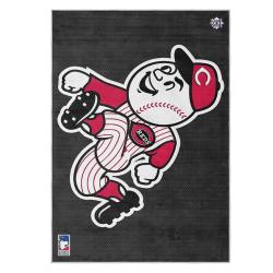 mlb cincinnati reds area rug non slip baseball carpet home decor gift idea for fans cr135