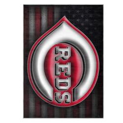 mlb cincinnati reds area rug non slip baseball carpet home decor gift idea for fans cr137